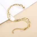 Baroque Shaped Shell Beads Snake Bone Bracelet Female Ins Stainless Steel Chain Bracelet Japanese and Korean CrossBorder Sold Jewelrypicture8