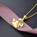 Korean Style Creative Hipster Golden Pendant OilSpot Glaze Flowers S925 Silver Necklace Female Clavicle Chain Fashion Accessoriespicture8