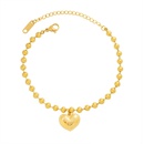 French Choker Niche Lettering English Letters Love Heart Bracelet Titanium Steel 18K Gold Couples Bracelet E015picture10