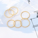 personality niche titanium steel ring 18k real gold plated tail ringpicture8