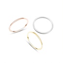 personality niche titanium steel ring 18k real gold plated tail ringpicture10