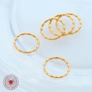 simple niche design stacking ring titanium steel plated ringpicture8