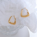 fashion niche design geometric titanium steel 18K gold plated earrings womenpicture10