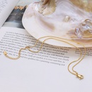 simple titanium steel plated 18k gold double layer rice bead chain braceletpicture7