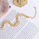 fashion titanium steel plated 18k gold tshaped small flower round white sea shell braceletpicture9