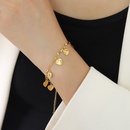 fashion titanium steel 18k goldplated heart bracelet wholesalepicture8