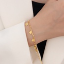 Simple personality titanium steel 18k gold plated small shell bracelet wholesalepicture9