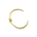 Stainless steel 18K gold plated exaggerated twisted screw type opening nonadjustable braceletpicture10