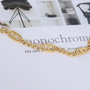 fashion atmosphere personality titanium steel plated 18k gold thick chain braceletpicture7
