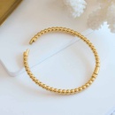 simple bracelet titanium steel plated 18k gold lucky bead bracelet female wholesalepicture6