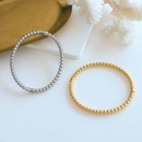 simple bracelet titanium steel plated 18k gold lucky bead bracelet female wholesalepicture7