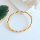 simple bracelet titanium steel plated 18k gold lucky bead bracelet female wholesalepicture8