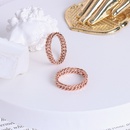 European and American simple chain ring rose gold ring titanium steel jewelrypicture11