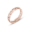 European and American simple chain ring rose gold ring titanium steel jewelrypicture13