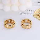 European and American fashion titanium steel plated 18k gold colorpreserving ringpicture9