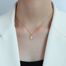 simple shell pendant fashion titanium steel 18k goldplated clavicle necklacepicture5