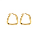 European and American Ushaped geometric titanium steel 18K gold earringspicture13