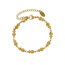 cute taiyaki fishtail titanium steel plated 18k gold bracelet wholesalepicture13