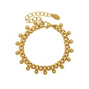 simple chain small steel ball titanium steel material 18k gold plated braceletpicture13