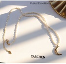 retro baroque freshwater pearl clavicle chain titanium steel crescent necklacepicture10
