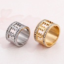 European and American new popular creative hollow titanium steel ring fashion jewelrypicture10