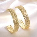 retro temperament hollow earrings geometric braided golden personality earringspicture7