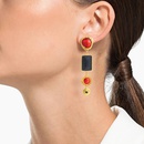 European and American new oil painting enamel ear jewelry retro temperament long earringspicture8
