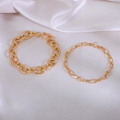 simple OT buckle hollow bracelet two-piece wholesale
