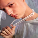 new necklace exaggerated European and American style Cuban chain colorful acrylic necklacepicture8