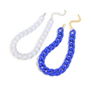 new necklace exaggerated European and American style Cuban chain colorful acrylic necklacepicture12
