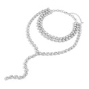 new ethnic style diamondstudded chain fashion necklace multilayer tasselpicture9