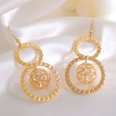 new ins light luxury hollow round ball irregular texture earrings 8character creative design sense jewelrypicture12