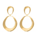 Retro style exaggerated simple geometric oval earrings fashion trendy earringspicture9