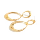 Retro style exaggerated simple geometric oval earrings fashion trendy earringspicture12
