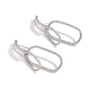 Korean version new temperament geometric fashion double layer diamond earringspicture11