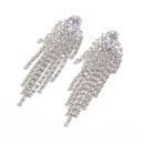Temperament new Korean diamond earrings long tassel zircon earringspicture10