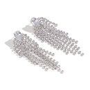 Temperament new Korean diamond earrings long tassel zircon earringspicture11