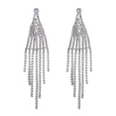 European and American zircon earrings tassel diamond claw chain earrings wholesalepicture9