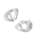 new Korean simple glossy round wild earrings irregular personality hiphop trendy earringspicture11
