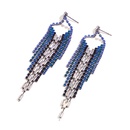 new style European and American fashion color rhinestone tassel earrings long earringspicture10