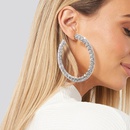 Korean new rhinestone Cshaped simple fashion temperament earrings wild full diamond earringspicture8
