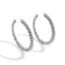 Korean new rhinestone Cshaped simple fashion temperament earrings wild full diamond earringspicture9
