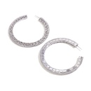 Korean new rhinestone Cshaped simple fashion temperament earrings wild full diamond earringspicture12