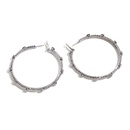 Korean version new simple circle metal rhinestone earrings trendy niche earrings wholesalepicture10