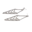 South Korean earrings diamond Vshaped tassel earrings geometric rhinestone earrings wholesalepicture12