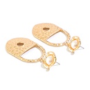 Personalized diamondstudded pearl hollow earrings creative lock earrings temperament fashion earringspicture11