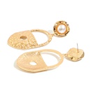 Personalized diamondstudded pearl hollow earrings creative lock earrings temperament fashion earringspicture12