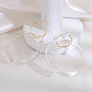 ins creative transparent acrylic earrings temperament big circle exaggerated design earrings wholesalepicture8