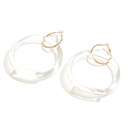 ins creative transparent acrylic earrings temperament big circle exaggerated design earrings wholesalepicture9