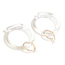 ins creative transparent acrylic earrings temperament big circle exaggerated design earrings wholesalepicture11